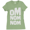om nom nom Ladies Fitted T-Shirt
