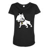 bulldog Maternity Scoop Neck T-shirt