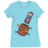 pop up knuckles1 Ladies Fitted T-Shirt