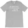 my wife says i only have two faults, i don't listen and something else T-Shirt