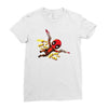 pew pew deadpool Ladies Fitted T-Shirt