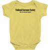 national sarcasm society funny t shirt Baby Onesie