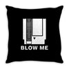 blow me nintendo nes Throw Pillow