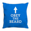 obey the beard funny Throw Pillow