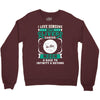 I Love Someone With Liver Cancer To The Moon And Back Crewneck Sweatshirt