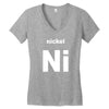 nickel Women's V-Neck T-Shirt