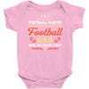 Behind Every Football Player Who Believes in Himself is a Football Dad Baby Bodysuit