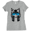 cat music Ladies Fitted T-Shirt