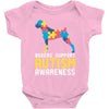 boxers support autism awareness Baby Bodysuit