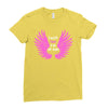 i wear pink for my mom Ladies Fitted T-Shirt