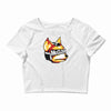 halftone fox (regular) Crop Top