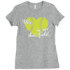 my heart is on that field Ladies Fitted T-Shirt