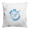 save the narwhales Throw Pillow