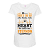 There's This Boy Who Stole My Heart He Calls Me Stepmom Maternity Scoop Neck T-shirt