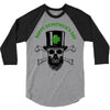 happy saint patrick day skull 3/4 Sleeve Shirt