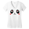 panda face Women's V-Neck T-Shirt