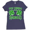 stop starting at my shamrocks Ladies Fitted T-Shirt
