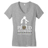 Proud Autism Dad - Autism Awareness Day Women's V-Neck T-Shirt