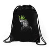 tribal parrot Drawstring Bags