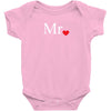 Mr with heart dot (Mr and Mrs set) Baby Onesie