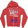 she is a crazy nurse Zipper Hoodie