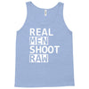 real men shoot raw funny photography Tank Top
