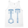 sketch of piston Tank Top