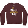 kings are born in july Crewneck Sweatshirt
