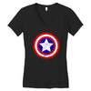 Captain America Women's V-Neck T-Shirt