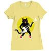 rock cat Ladies Fitted T-Shirt