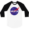 santa nasa 3/4 Sleeve Shirt