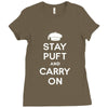 stay puft and carry on Ladies Fitted T-Shirt