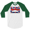 skinhead union jack, ideal birthday gift or present 3/4 Sleeve Shirt