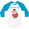 peppa pig grandpa pig 3/4 Sleeve Shirt