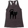 cat black Racerback Tank