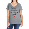 happy valenties day babe Ladies Curvy T-Shirt