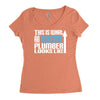this is what an awesome plumber looks like Women's Triblend Scoop T-shirt