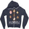 Women's March We are Human Zipper Hoodie