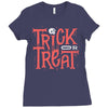 trick or treat Ladies Fitted T-Shirt