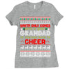santa only comes once a year grandad is always here to cheer Ladies Fitted T-Shirt