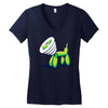 scratchy Women's V-Neck T-Shirt