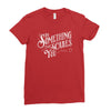 scary type Ladies Fitted T-Shirt