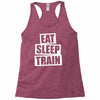 v5 eat sleep train Racerback Tank