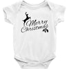 merry christmas flower Baby Bodysuit