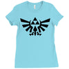 zelda triforce Ladies Fitted T-Shirt