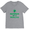 mother's day mommom of a princess V-Neck Tee