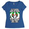if it tastes like chicken, funny rude ideal birthday present Women's Triblend Scoop T-shirt