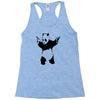 banksy panda pop Racerback Tank