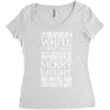 white christmas Women's Triblend Scoop T-shirt