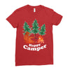 Happy Camper Ladies Fitted T-Shirt